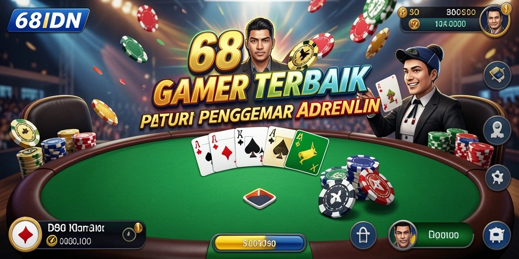 Screenshot gameplay 68IDN menampilkan keseruan permainan Poker.