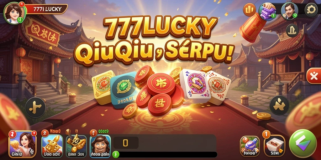 Tangkapan layar gameplay QiuQiu yang menarik dan seru di 777LUCKY.