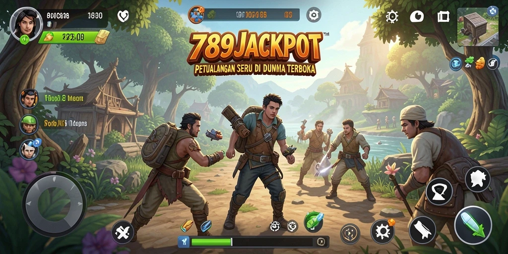 Screenshot gameplay 789JACKPOT menampilkan petualangan seru di dunia terbuka.
