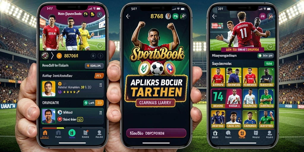 Tampilan gameplay aplikasi Sportsbook yang menarik dan informatif.
