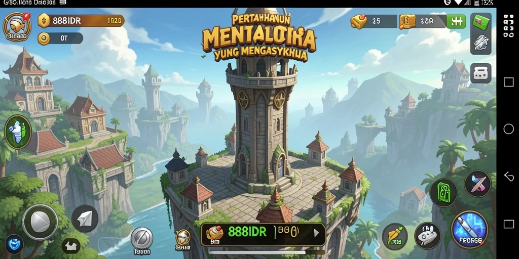Tampilan gameplay <strong>888IDR</strong> yang intens dan menegangkan dalam Tower Defense.