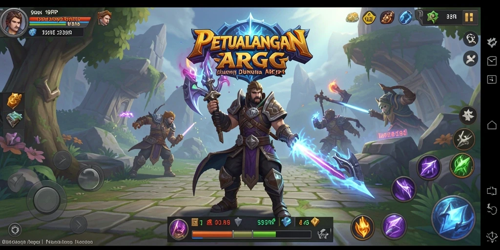 Tangkapan layar gameplay <strong>99RP</strong> menampilkan momen pertarungan seru di dunia fantasi.