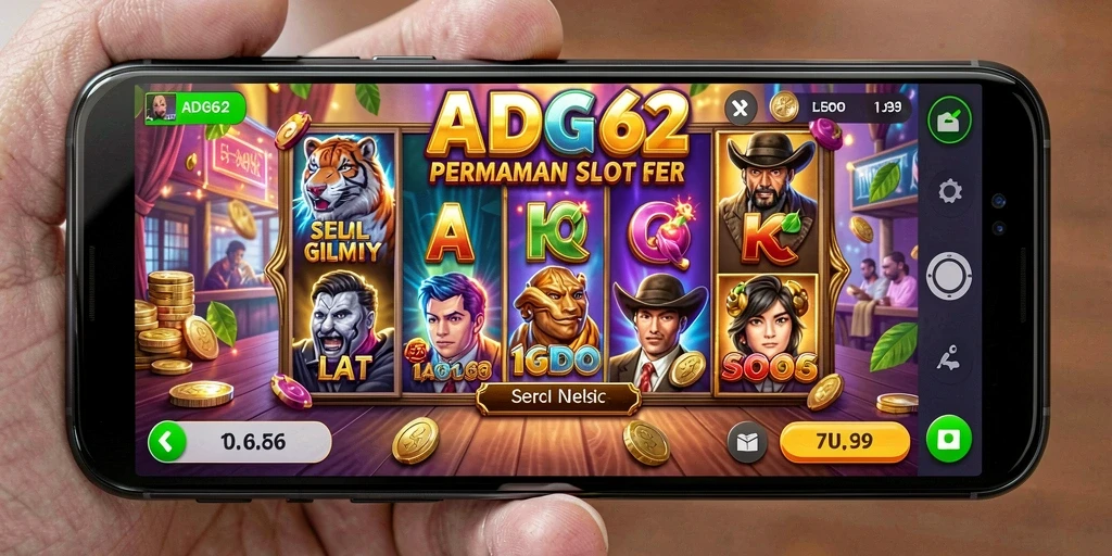 Tampilan gameplay ADG62 yang menarik dan penuh warna.