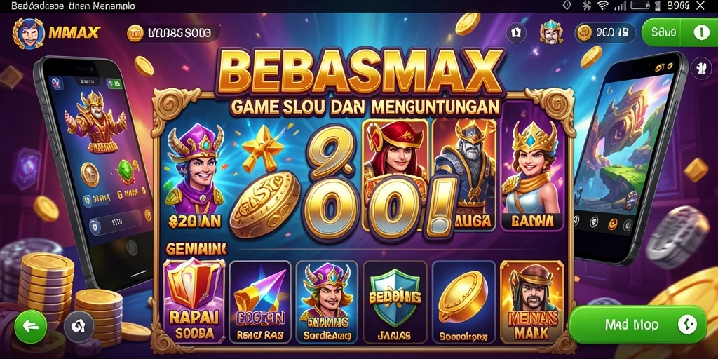 Screenshot utama BEBASMAX menampilkan gameplay Slot yang menarik.