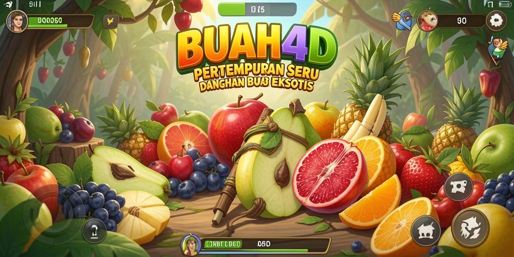 Tampilan gameplay BUAH4D yang penuh aksi dan warna-warni.