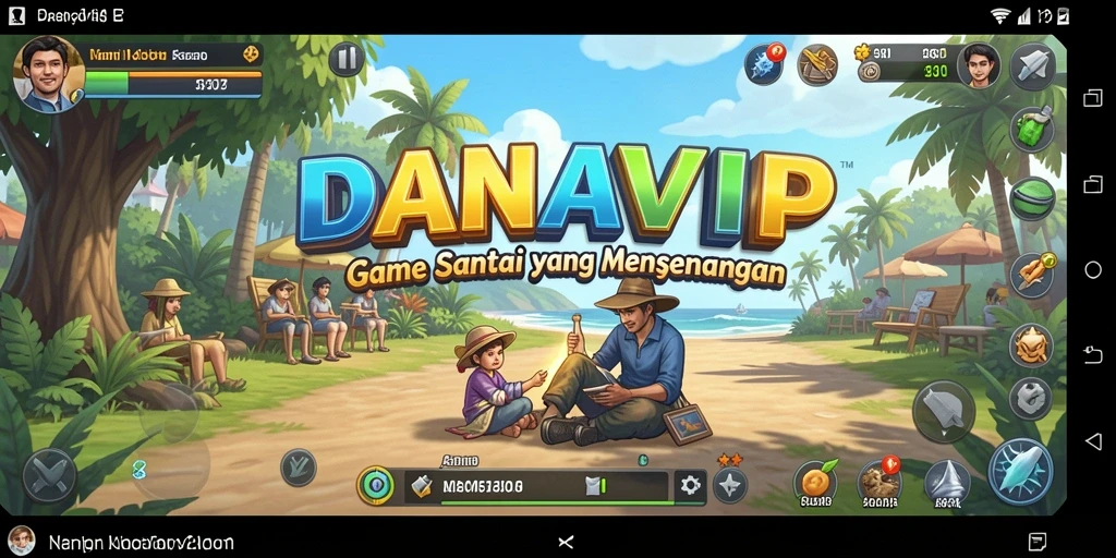 Tampilan gameplay menyenangkan dalam DANAVIP yang membuat pemain betah.