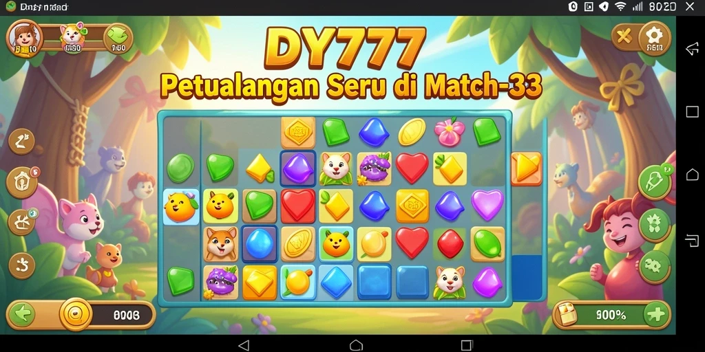Tampilan gameplay DY777 yang seru dan penuh warna.