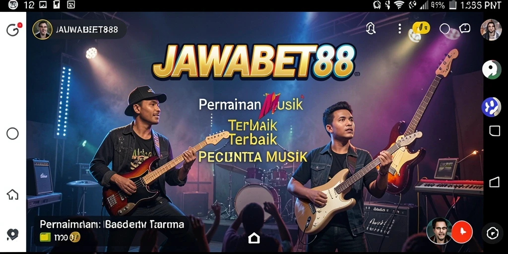 Tampilan menarik dari permainan musik JAWABET88 dengan berbagai lagu.