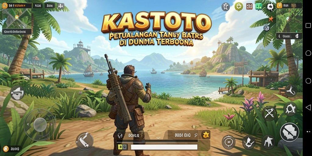 Gameplay KASTOTO menampilkan eksplorasi dunia terbuka yang luas dan dinamis.