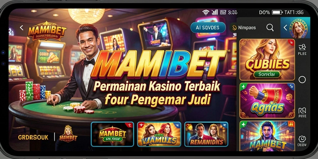 Tampilan utama gameplay MAMIBET dengan berbagai pilihan permainan kasino.