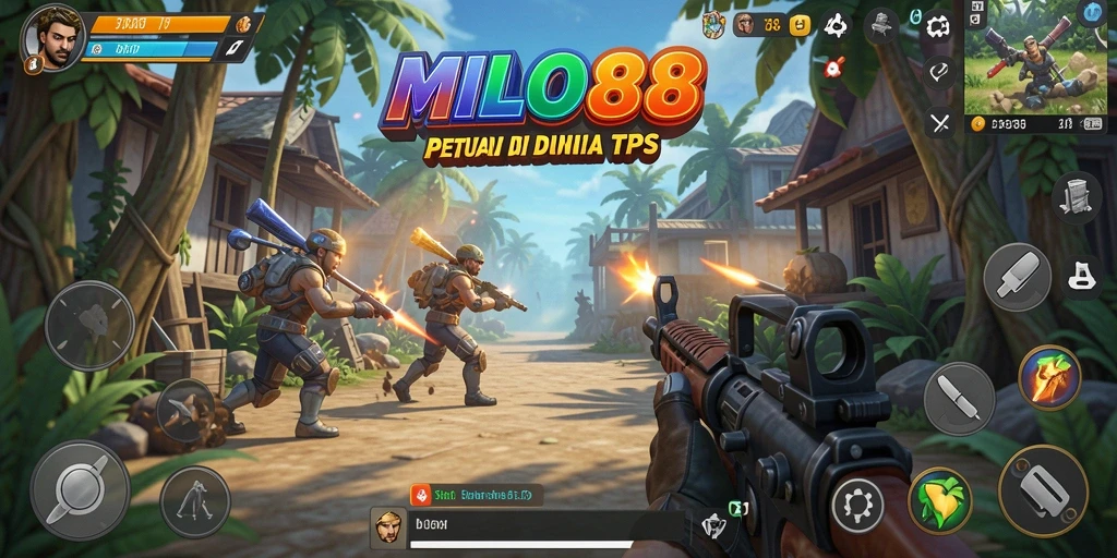 Tampilan gameplay TPS yang mendebarkan di MILO88.