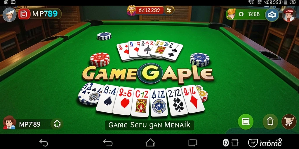 Screenshot gameplay Gaple yang seru dan interaktif di MVP789.