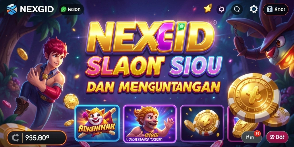 Tampilan menarik gameplay NEXGID di layar smartphone.