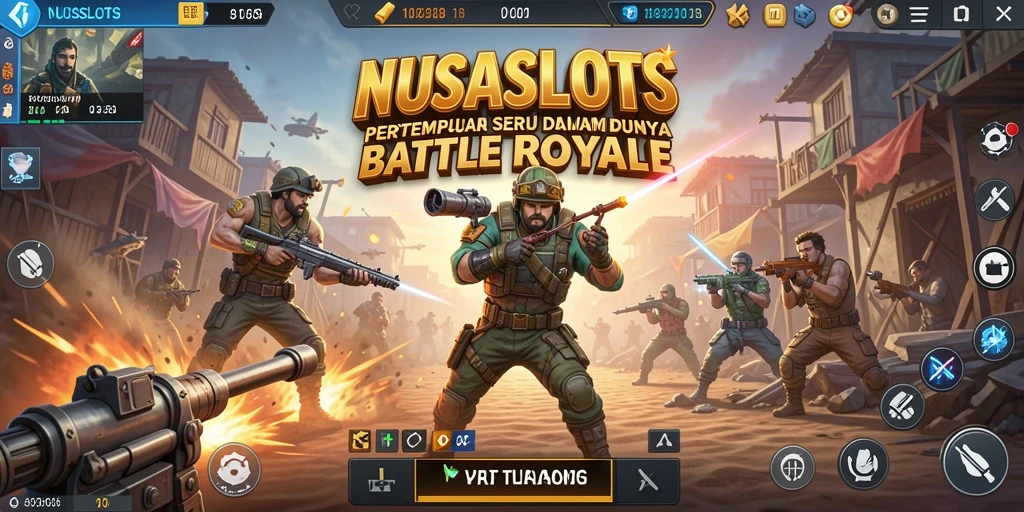 Tangkapan layar menunjukkan aksi seru dalam gameplay Battle Royale.