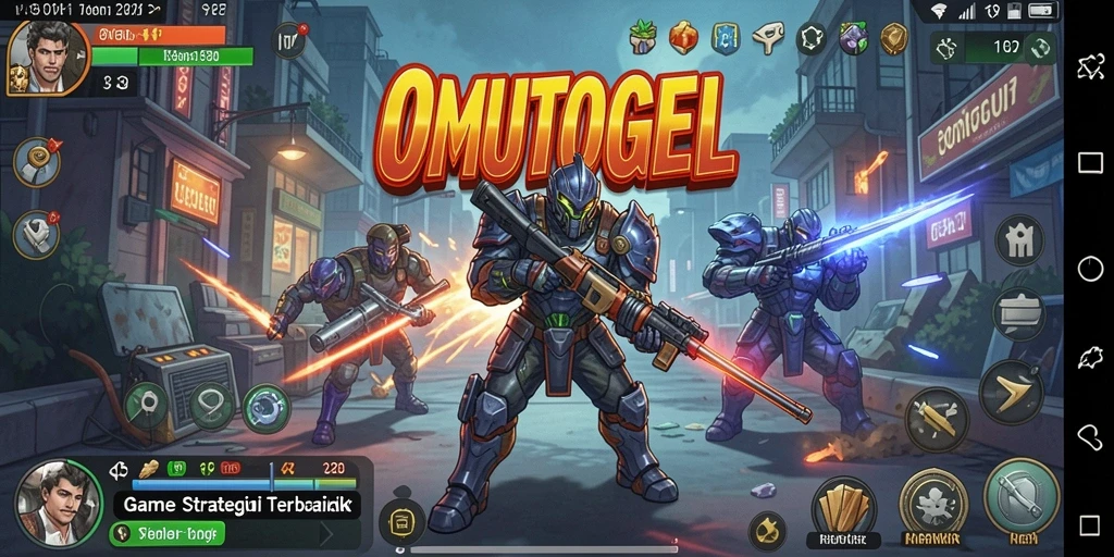 Tampilan gameplay OMUTOGEL yang menakjubkan dengan strategi mendebarkan.