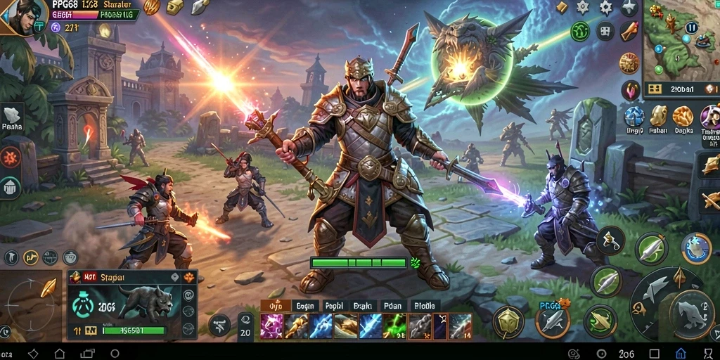 Tampilan menarik dari gameplay SLG yang mendebarkan.
