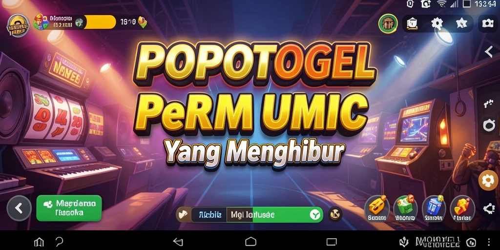 Screenshot gameplay POPOTOGEL yang menampilkan keseruan bermain musik.