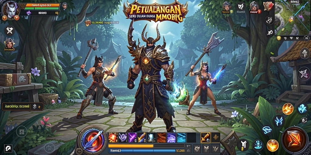 Tampilan gameplay yang epik dan seru di dunia MMORPG.