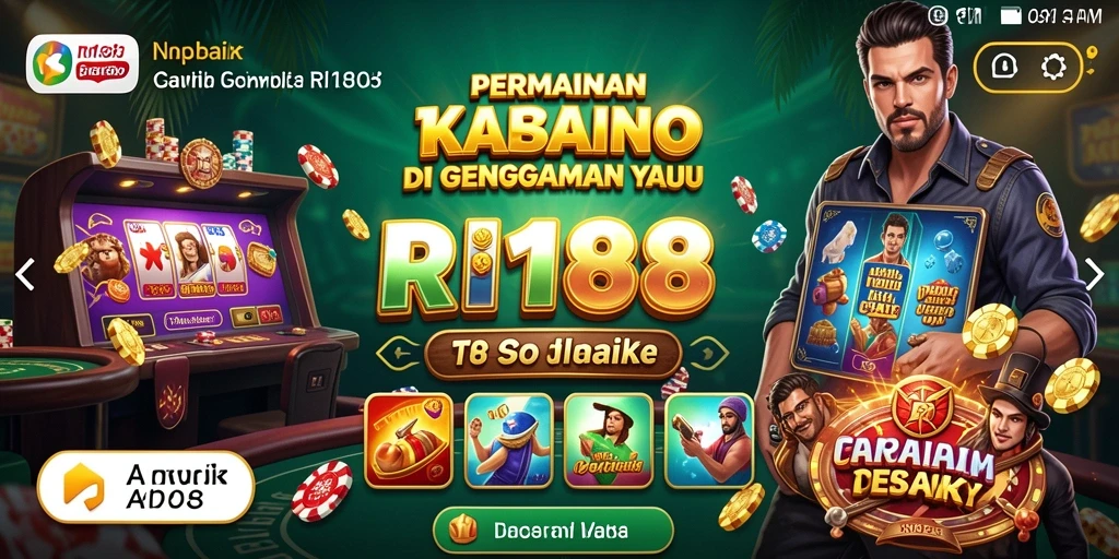 Screenshot dari gameplay RI188 menampilkan keseruan permainan Kasino yang menghibur.