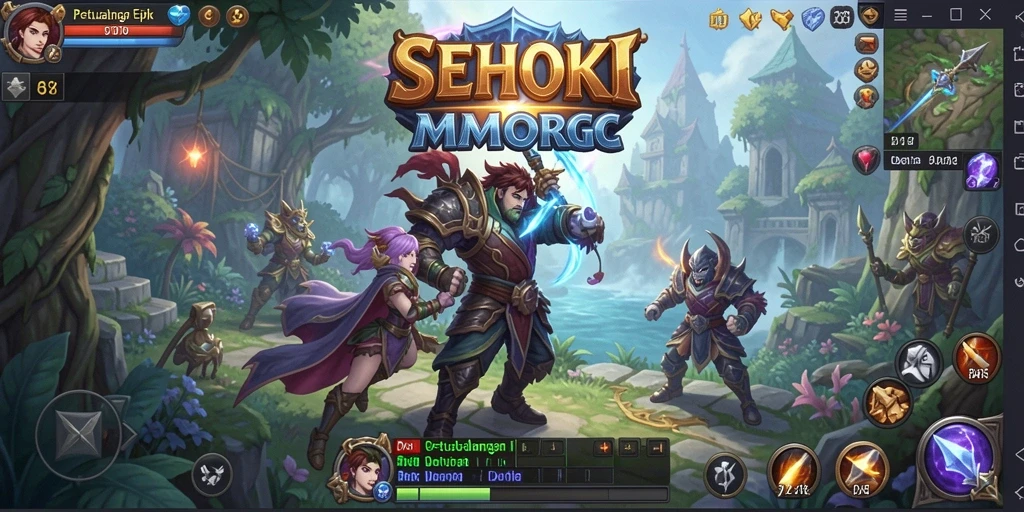 Tampilan epik dari gameplay SEHOKI yang menonjolkan aksi seru.
