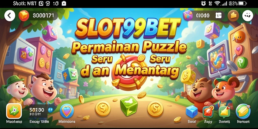 Tampilan gameplay yang menarik dari SLOT99BET dengan elemen puzzle yang menantang.