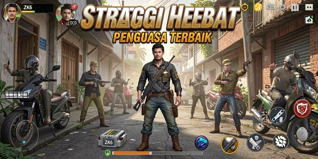 Screenshot gameplay ZK6 menampilkan momen pertempuran yang menegangkan.
